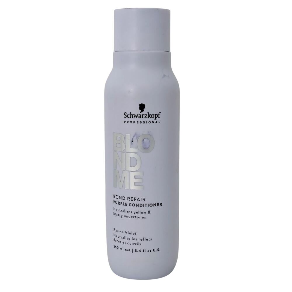 Schwarzkopf Blond Me Bond Repair Purple Conditioner 8.4 oz. Violet NEW